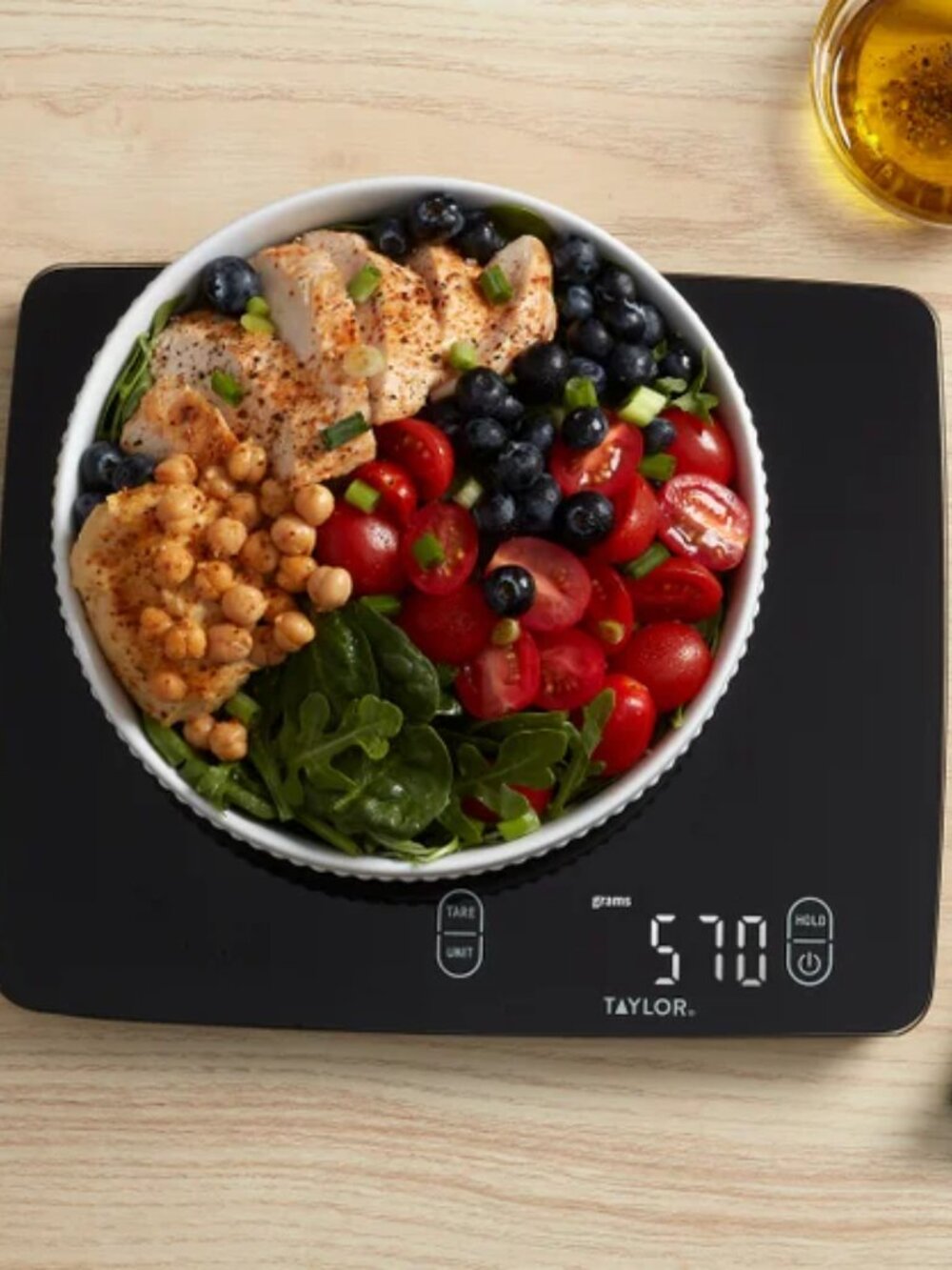 Taylor Waterproof Digital Kitchen Scale 30 lb Capacity Expanded Platform – New
